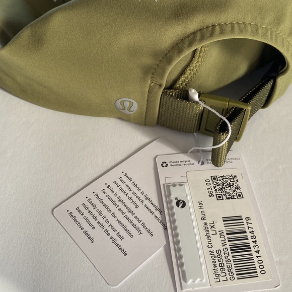 Lululemon Lightweight Crushable Running Hat, Size L/XL, NWT - Picture 9 of 11